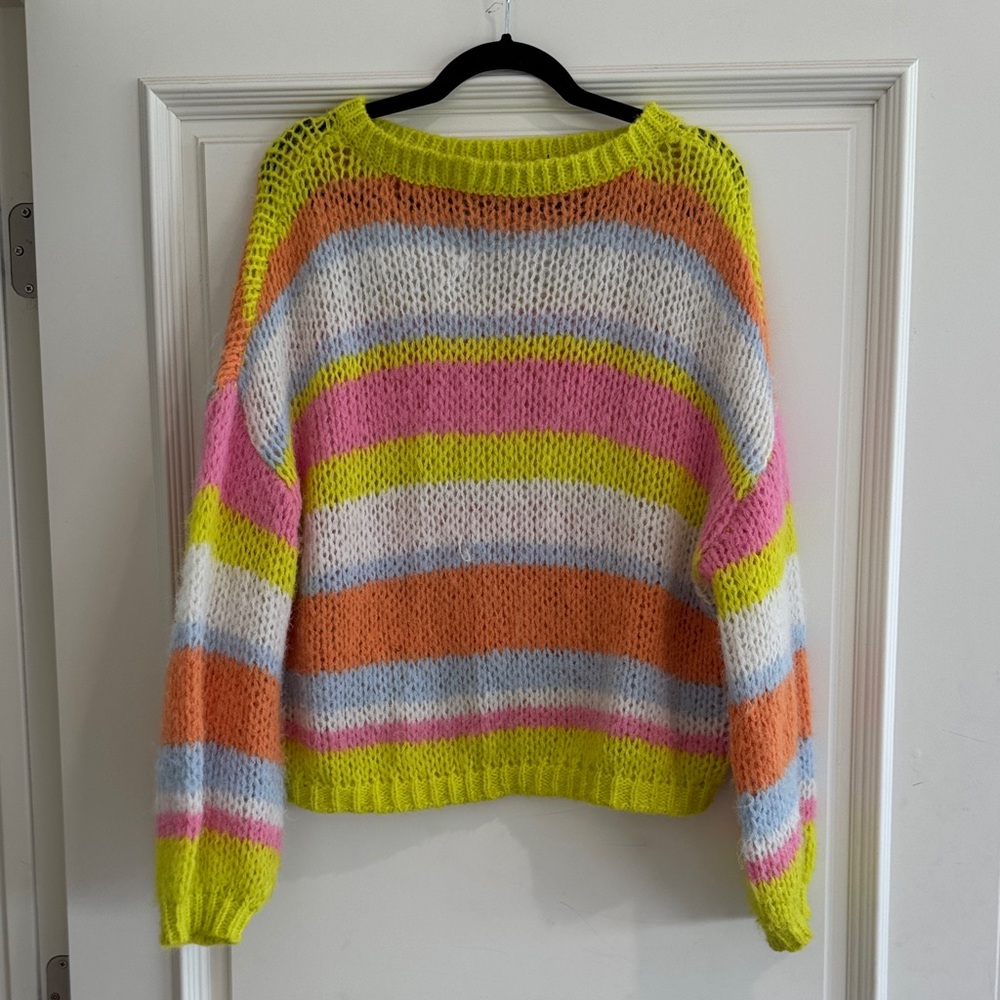 Vero Moda Multicolor Striped Crew Neck Sweater